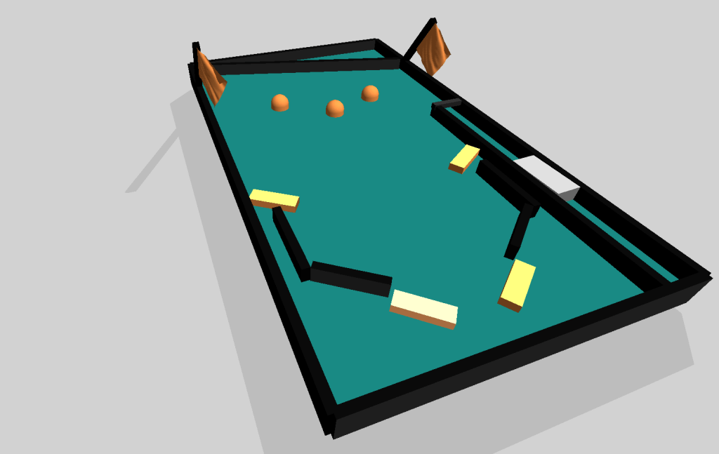 physX & openGL pinball table